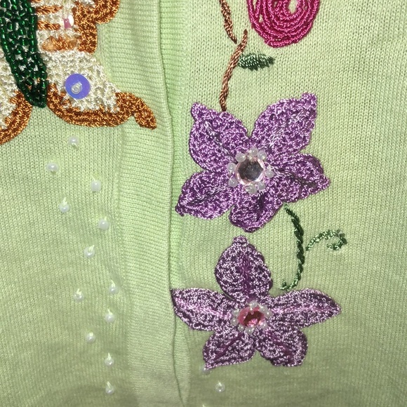 Storybook Knits Green Cardigan. NWT. M - Picture 4 of 13